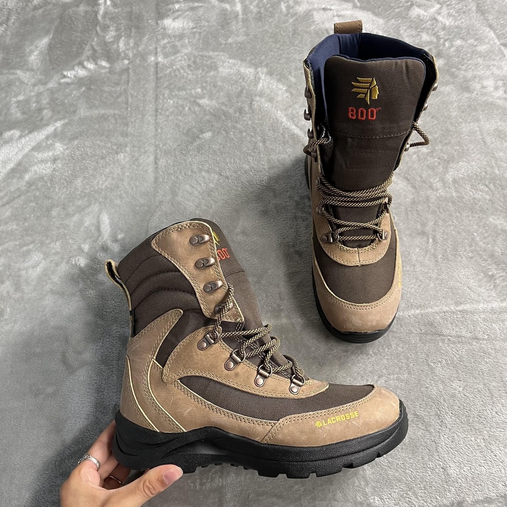 LaCrosse Boots Womens Size 8.5 Brown Clear Shot 800G Waterproof Insulated Snow